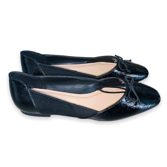 NWOT Zara Black Bow Trim Ballet Flats Size 7 - Picture 7 of 11